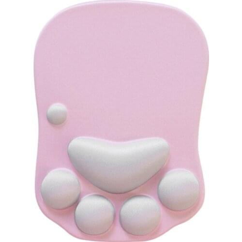 Mouse Pad with Wrist Support Soft Silicone Wrist Rests Non-Slip Ergonomic Mousepad for Home Office Computer