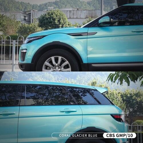 Multifunctional High Glossy Stickers Car Wrapping Vinyl Roll Film Blue Color Changing Bubble Free Stickers