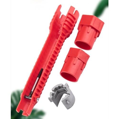 Multifunction Faucet Wrench Sink Installer Tools Water Pipe Spanner Tackle Tool for Toilet Bathroom Kitchen