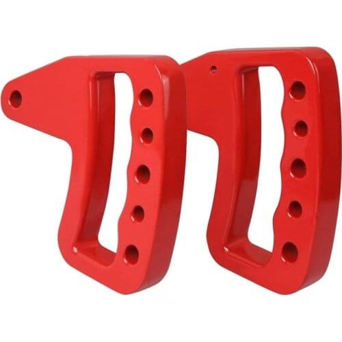 New Red Front Aluminum Grip, Tough Man Handle, Front Handle, Modified Car Handrail, Suitable for Jeep Wrangler 2007- JK Jku