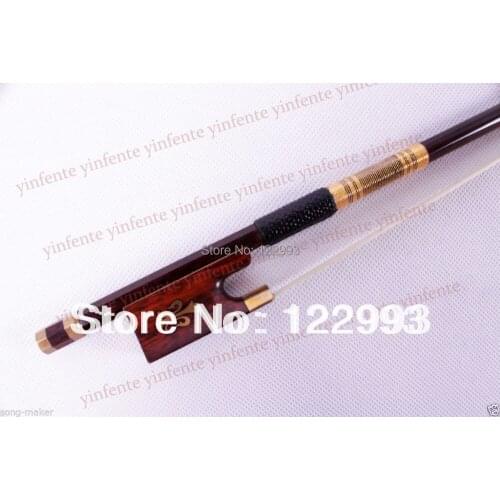 One Violin Bow Snakewood Frog Snakewood Round Stick French Style 4/4 New R5