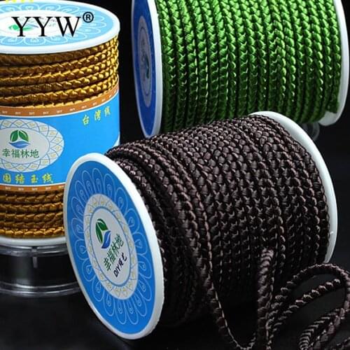 Wholesale 12m/Spool Nylon Cord Cotton Cord Polyamide Thread String High Quality Diy Beading Braided Bracelet Jewelry Making