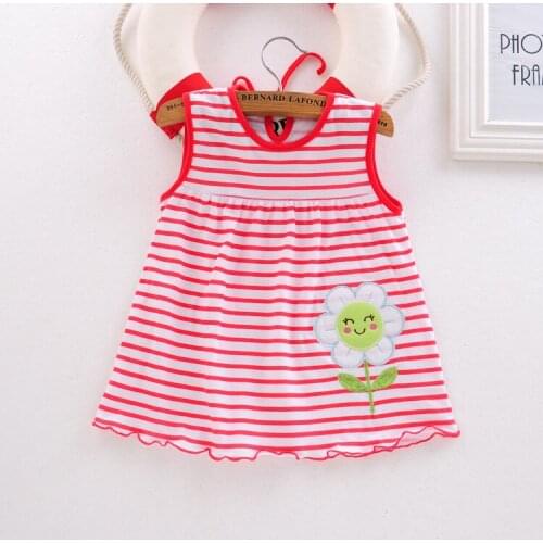 0-2T Baby Girls Dress Summer Baby Dress Sleeveless Children Clothes Colorful Infant Tutu Dress Cute A-Line Princess Kids Clothes