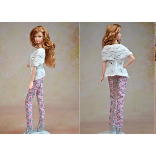 Multi Styles Sweater For Barbie Doll Suit Knitted Handmade Sweater Tops Coat Dress Clothes For BJD Dolls Gifts For Girls