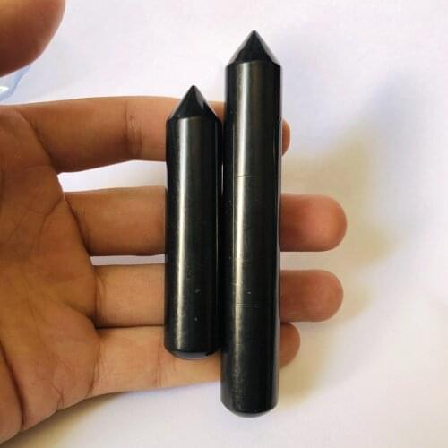 Russia Shungite!Natural Shungite Massage Stick 70mm,100mm Healing Point Wand,Energy healing Stone,Healing Chakra Balancing
