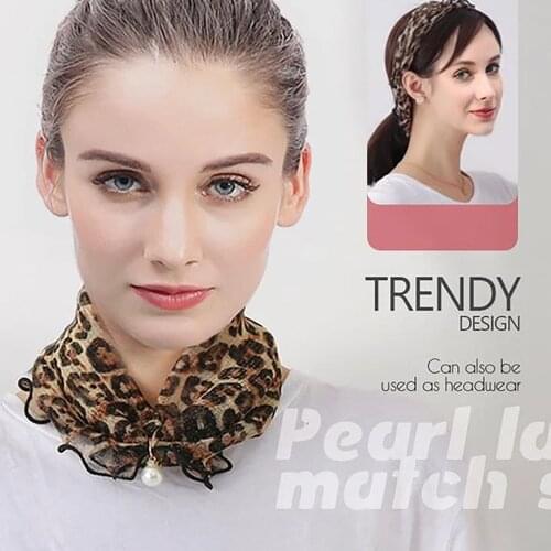 Lace Pearls Scarf Wood Ears Gold Thread Lace Variety Lady Neck Hair Chiffon Scarves Soft Spring Summer Scarf Mothers Day Gifts