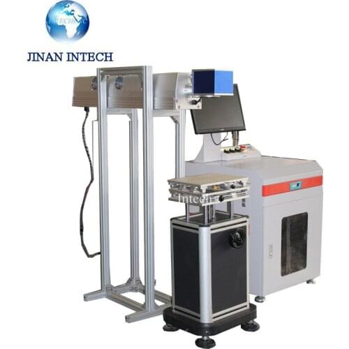 Widely used LFC-30W mini Co2 laser marking machine with conveyor for sale