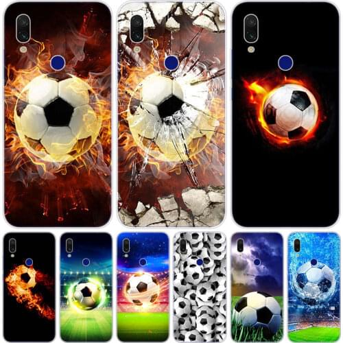 Football soccer field Silicone Case for Xiaomi Redmi K20 5X 6X Play A1 A2 8 Lite 7A 6A S2 Y2 Y3 Note 4X 5 6 7 Pro F1 Soft Cover