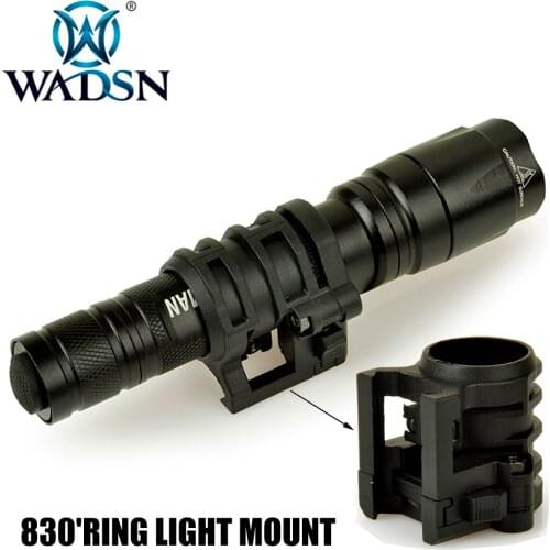 WADSN 830' Ring Flashlight Mount For Tactical Weapon Light Airsoft Rifle Scout Light Base WNE08034 Paintball Hunting Accessories