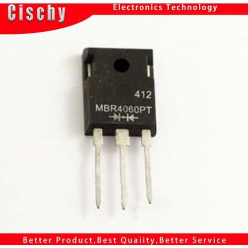 1pcs/lot MBR4060PT MBR4060APT MBR4060 Schottky transistor 40A60V TO-3P-3 widget In Stock