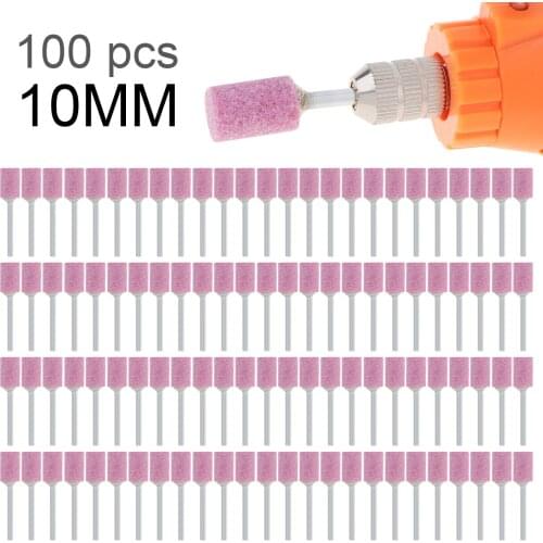 100pcs Abrasive Tools 10mm Abrasive Stone Points Electric Grinder Accessories Polishing Grinding Head Wheel Tool for Rotary Tool