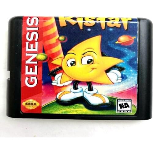 Ristar 16 bit MD Memory Card for Sega Mega Drive 2 for SEGA Genesis Megadrive