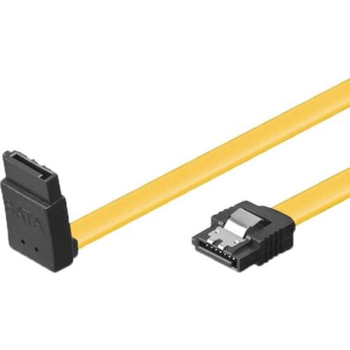 18 inch Straight to UP Angled 6Gb/s SATA3 Serial ATA DATA cable with latch for PC SATA 3.0 SATAIII 6Gbps Hard Drive Disk,SSD