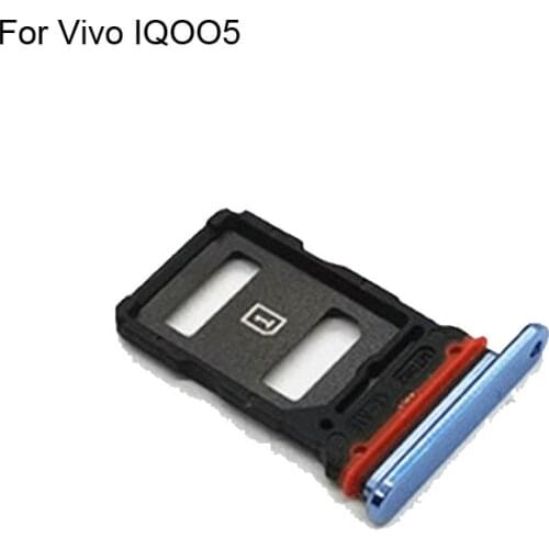 2PCs For Vivo IQOO5 Tested Good Sim Card Holder Tray Card Slot For Vivo IQOO 5 Sim Card Holder IQ OO5
