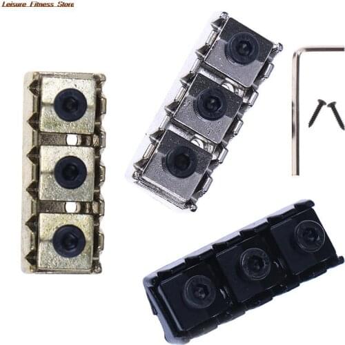 4pcs/Set 43mm Electric Guitar String Pillow Double Electric Guitar Locking Nut String Lock With Wrench Guitar Parts &Accessaries