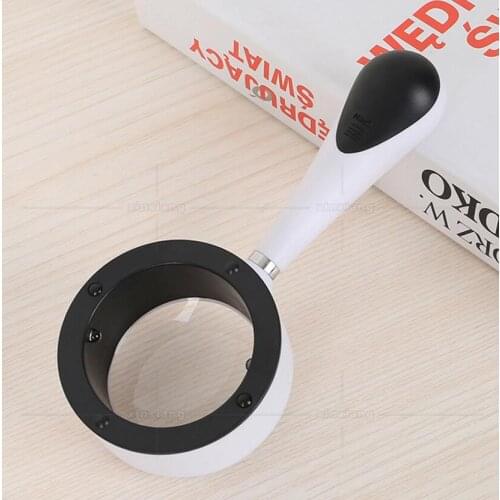 6X 55mm Pocket LED Illuminated Toy Gift Handheld Children Insect Viewer Reading Magnifier Office Magnifying Glass for Old Man