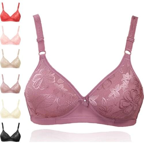 Sexy Simple Push Up Bra Front Button Candy Color Bras Women Gathered Bra Adjustable Pair Of Thin Breast Cup Underwear Lingerie