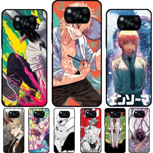 Chainsaw Man Horror Anime For Xiaomi Mi 10T Pro 9T A3 8 9 Mi 11 Lite Ultra Phone Case For POCO M3 Pro X3 F2 F3 Coque