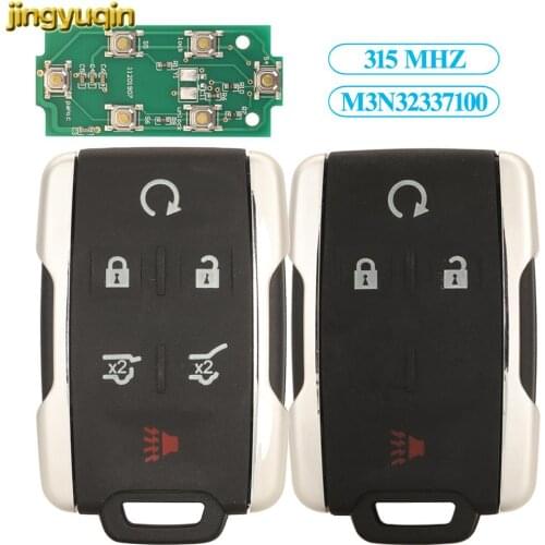 Jingyuqin Remote Car Key Fob Control 315MHZ For Chevrolet Colorado Silverado Suburban Tahoe GMC Canyon Sierra Yukon 4/6 Buttons