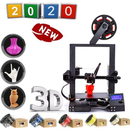 CTC 2020 A13 3D Printer High Precision Printer Large Printer V Slot I3 220x220x250mm