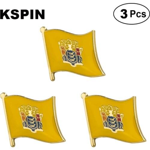 U.S.A New Jersey Lapel Pin Brooches Pins Flag badge Brooch Badges