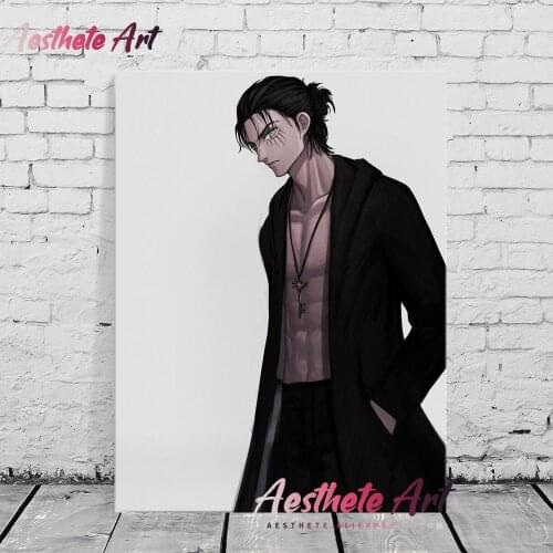 Eren Jaeger Attack on Titan Anime Home Decor Canvas Posters Manga Prints Decoration Art Wall Pictures Living Room Painting