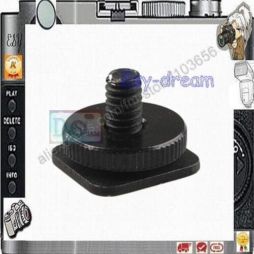 Camera 1/4''-20 Tripod Mount Screw to Flash Cold Hot Shoe Adapter for Nikon 0C-E3 SC-28 YongNuo CTR-301P PS067