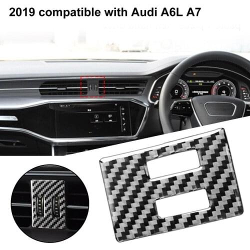 Lightweight Glossy Interior Air Vent Switch Trim Sticker Carbon Fiber Panel Frame Trim Sturdy