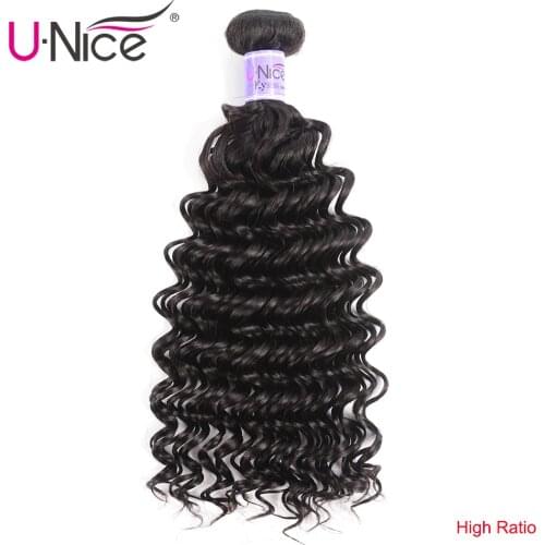 UNice Hair Kysiss Series 8A Peruvian Deep Wave 1 Bundle 12-26 Inch Unprocessed Virgin Hair Bundles 100% Human Hair Extensions