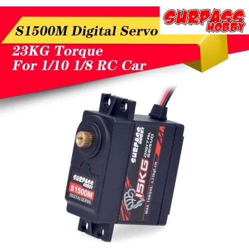 New Arrival SURPASS Hobby S1500M Metal Gear 23KG Digital Servo for RC Airplane Robot 1/10 1/8 RC Monster Car Boat Duct Plane