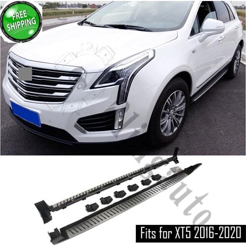 Fits for C.adillac XT-5 XT5 2016 2017 2018 2019 2020 2Pcs left right running board side steps nerf bar car pedal side stairs