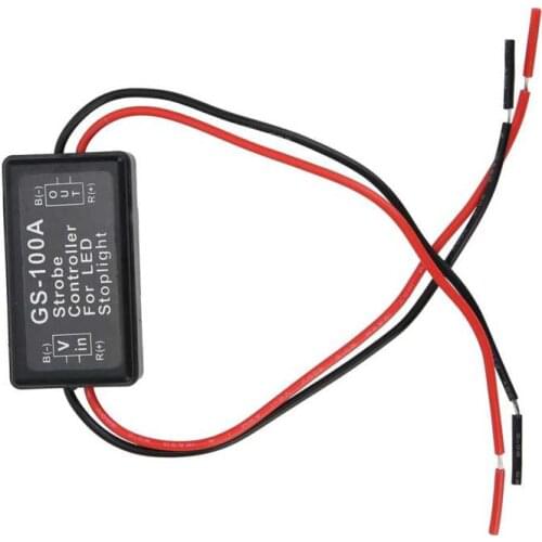 Converter Brake Lights Strobe Controller Plastic LED Flash Control Module GS 100A 12 TO 24VDC Frequency Converter
