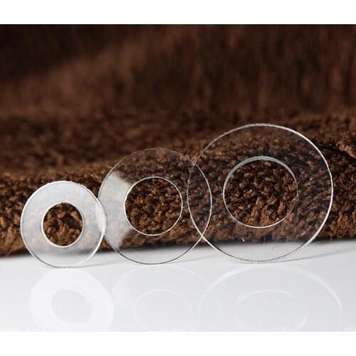 100PCS PVC Washers M2 M2.5 M3 M4 M5 M6 M8 M10 M12 Soft Hard Plastic Gasket Transparent Insulation Flat Paded For Screws