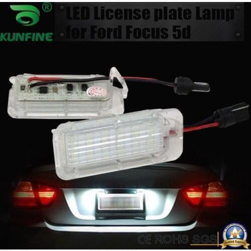 2pcs Car LED Number License Plate Light LED License Lamp For Ford Fiesta Focus Mondeo OEM No.6M2A13550AA 6M2A13550AB 6M2A13550AC
