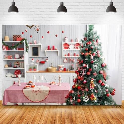 Christmas Backdrops Room Gift Santa Candle Newborn Baby Portrait Vinyl Photography Background For Photo Studio Photophone Shoot