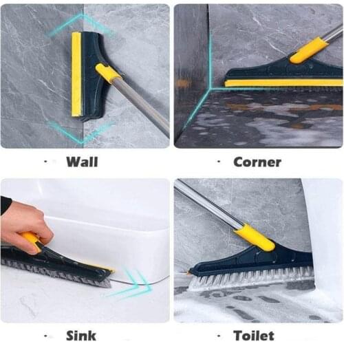Wonderlife Flexable V-shape Brush Household Cleaning Scrapper Broom Floor Brush Window Bathroom Toilet Tile Gap Groove Brush
