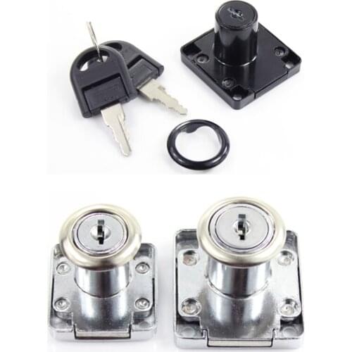 1Pcs Zinc Alloy 16/19mm Furniture/Office Cabinet Door Lock Sliding Glass Door Showcase Lock Only/Universal Key Open The Lock
