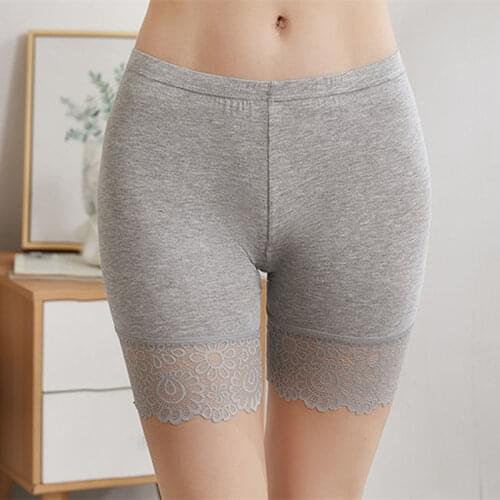 Safety shorts ladies thin summer shorts plus size silk ice high elastic safety pants ladies