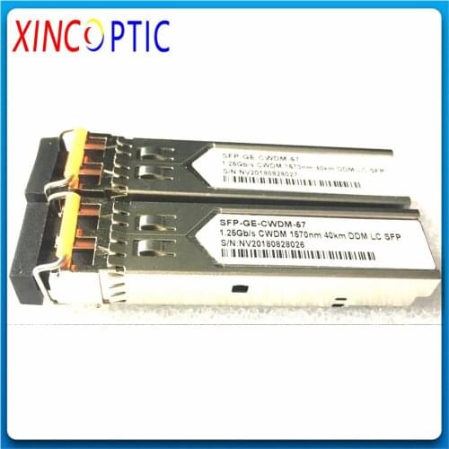 1.25G 40KM 1270-1610nm CWDM SFP Module,Dual LC 1610nm 1590nm 1570nm 1550nm 1530nm 1510nm DDM CWDM SFP Transceiver Module