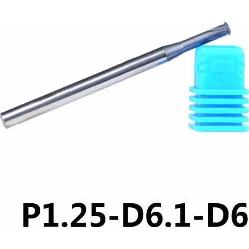 1pc P1.25*d6.1*D6 carbide alloy Single tooth thread milling cutter cnc threading end mills cutting tool for metric 1.25 mm pitch