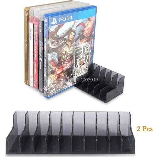 2 pcs/set CD Discs Storage Bracket Holder for PS4 Playstation 4 PS4 Slim Pro Game Disk Stands