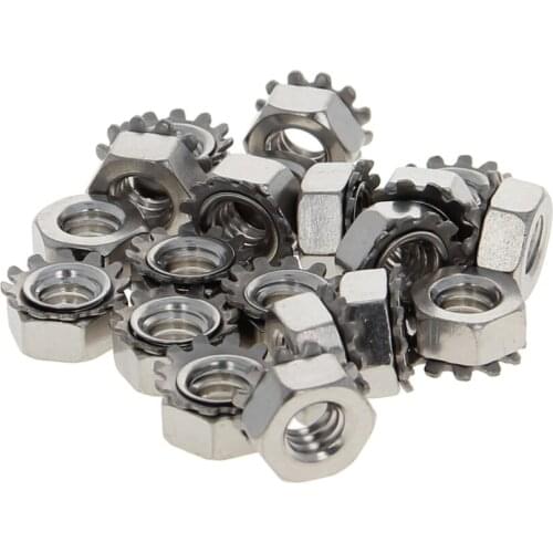 MroMax 20/50/100pcs K Cap Nut Stainless Steel 4#-40/6#-32/8#-32/10#-24 1/4-20 Home Home Improvement Hardware Fastener Nuts