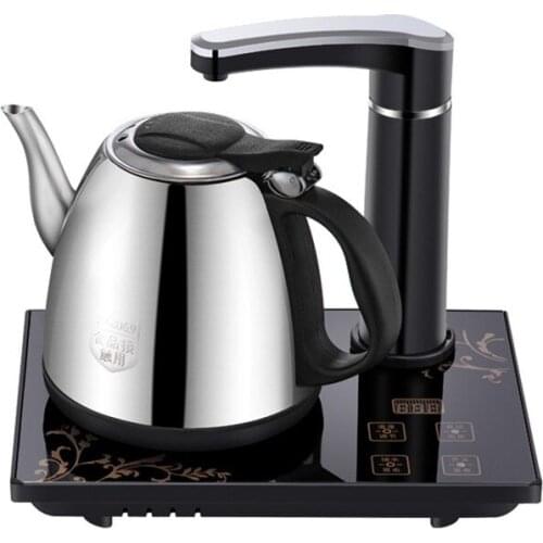Automatic Pumping 1l Automatic Stainless Steel Chinese Kungfu Tea Electric Kettle Stainless Steel Cat Tea Kettle