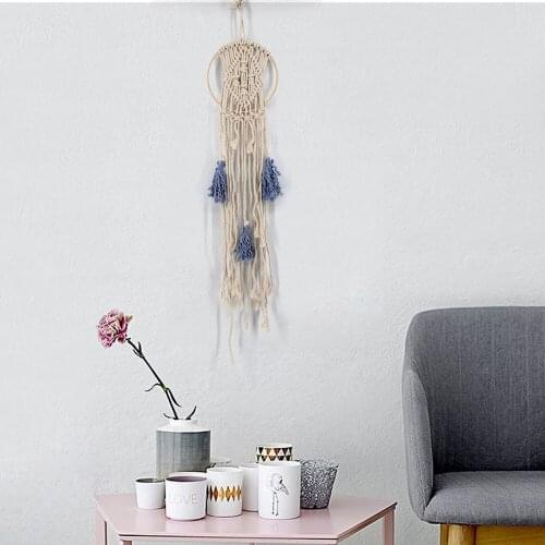 Boho Macrame Tapestry Home Decor Hand-woven Wall Hanging Living Room Show Window Background Chic Simple Fashion Ornaments