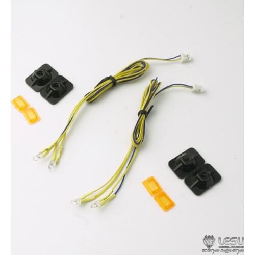 LESU Side Lights Lamps for 1/14 RC TAMIYA Scania R620 R470 Tractor Truck Side Skirts DIY Model Car