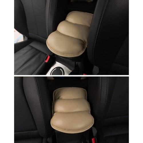 Car Armrests Cover Arm Rest Seat Box Pad Protective Case Soft PU Mats for Mitsubishi ASX Outlander Lancer Evolution Pajero Eclip