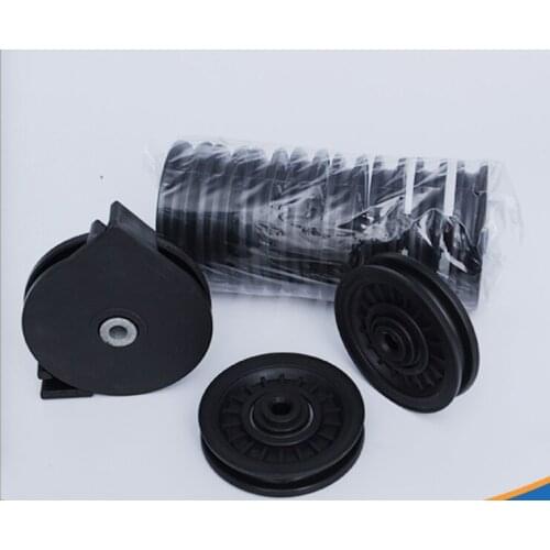 Fitness equipment plastic accessories plastic pulley bearing pulley nylon pulley sheath