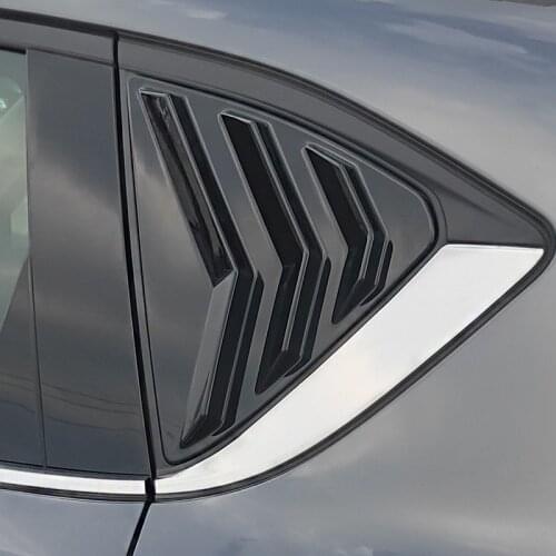 Car Rear Quarter Side Window Louver Vent Cover Shutter Panel Trim for Mazda CX-5 CX5 KF Accessories 2017 2018 2019 2020