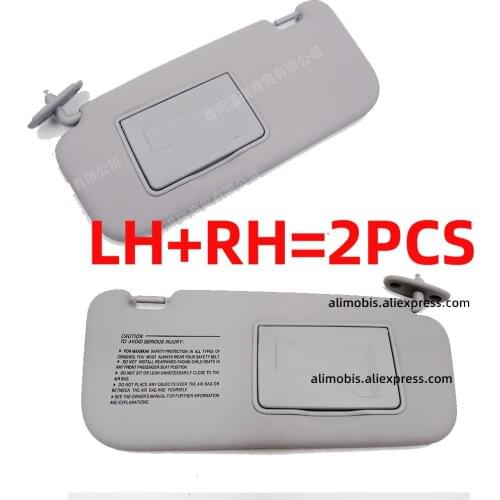 LH RH Sun Visor SUNVISOR Gray For Hyundai Getz Click 2002 2003 2004 2005 2006 2007 2008 2009 2010 2011