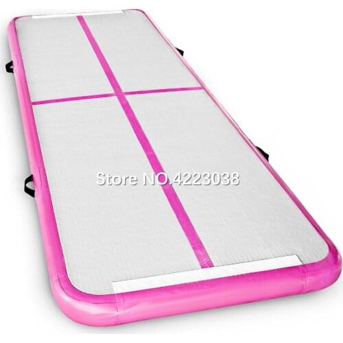 Inflatable Gymnastics Air Track Tumbling Mat Air Tumbling Floor Mats With Electric Pump for Home Use, Beach, Park and Water